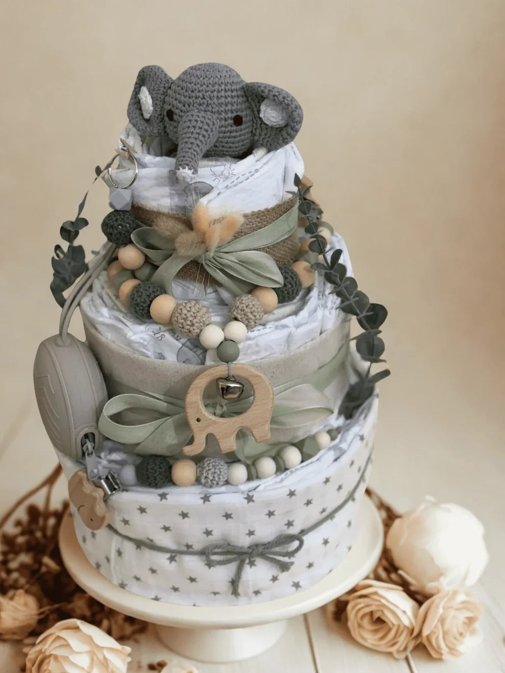 Windeltorte von Small Lights als Geschenkidee auf der Geburtsliste von Happy Giftlist