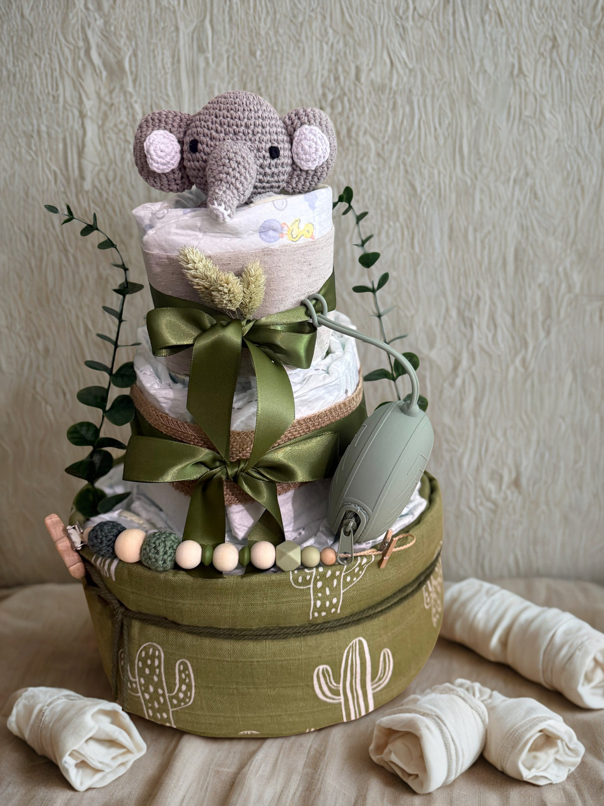 Windeltorte Elefant – Handgemacht- SmallLights Bestseller