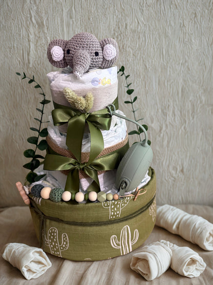 Windeltorte Elefant – Handgemacht- SmallLights Bestseller