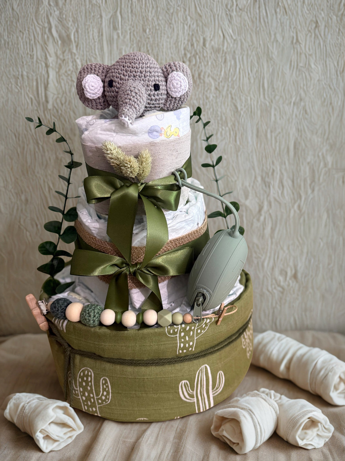 Windeltorte Elefant – Handgemacht- SmallLights Bestseller