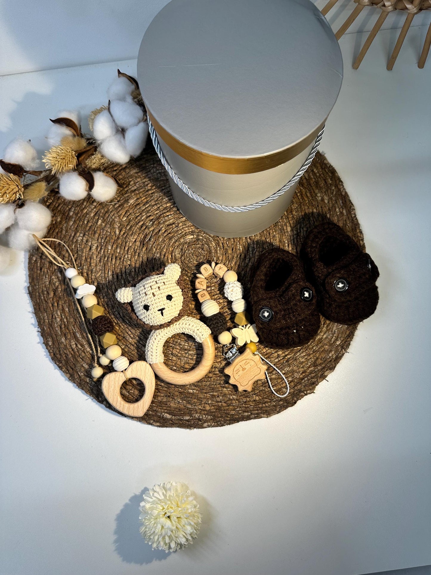 Baby Geschenkset mit Babyschuhe