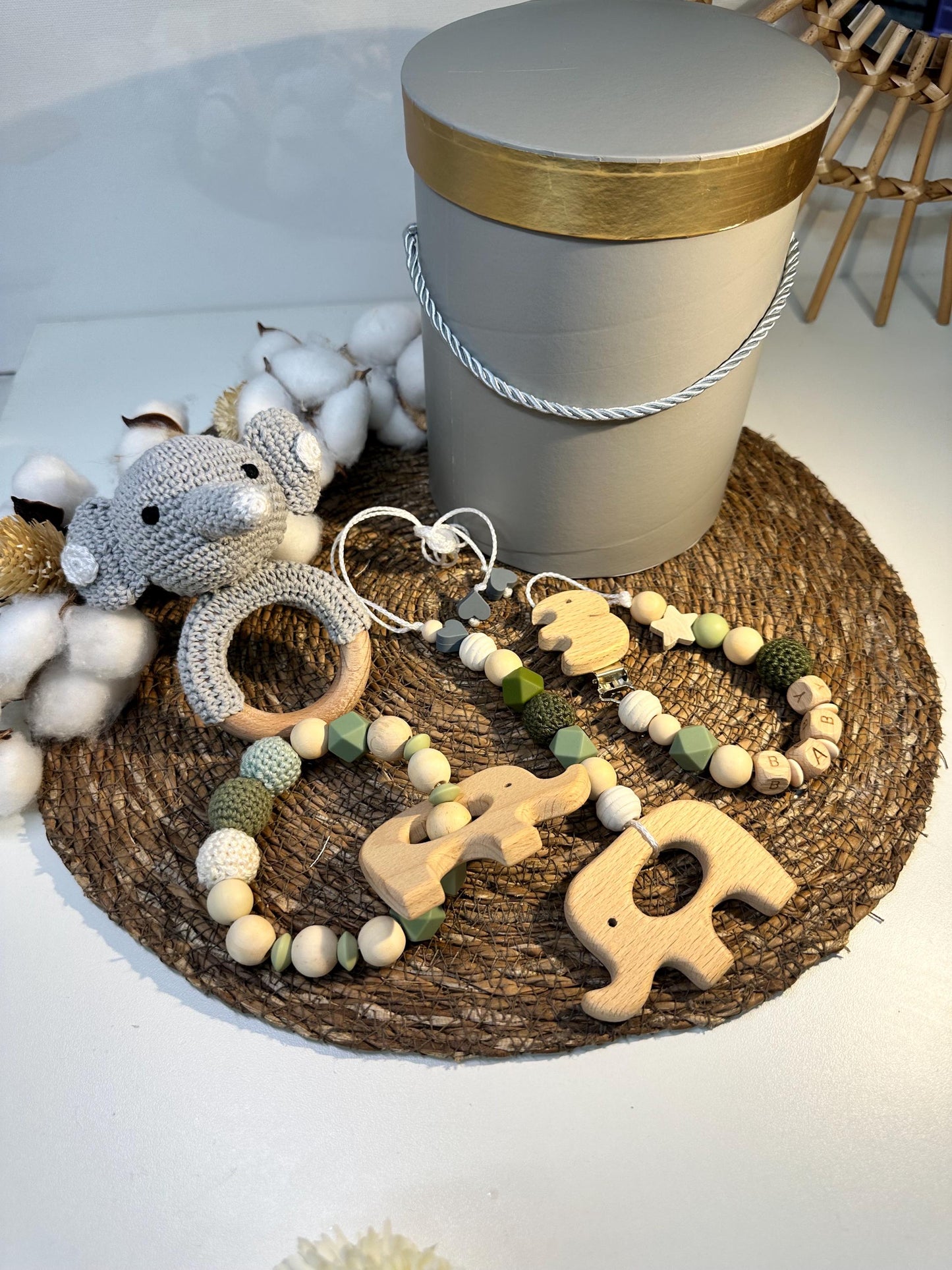 Baby Geschenkset Elefant oder Reh