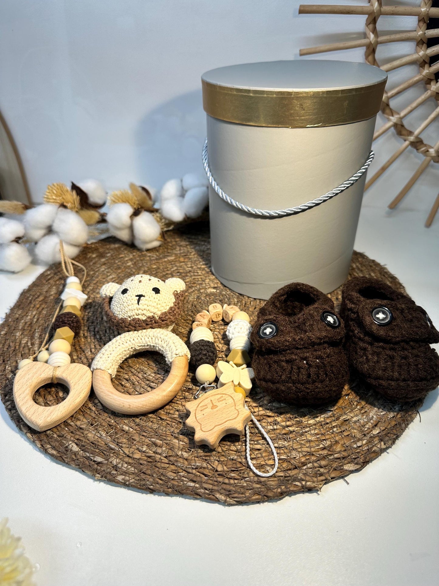 Baby Geschenkset mit Babyschuhe