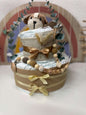 Windeltorte Mini – Personalisierte Babytorte in 5 Varianten für Mädchen, Jungen & Unisex - Small Lights Shop